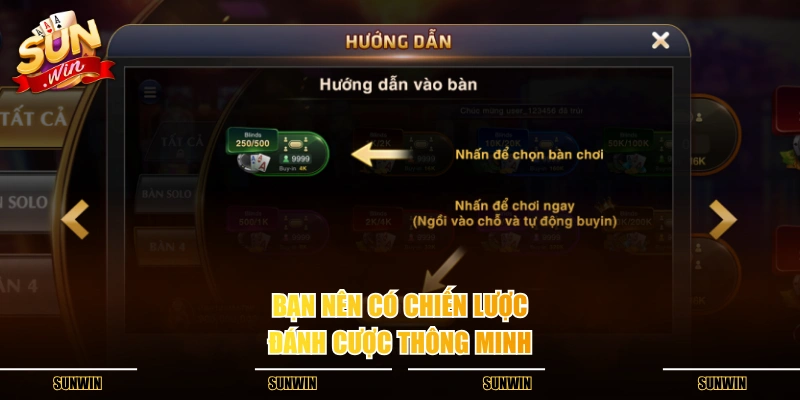 Bạn nên có chiến lược đánh cược thông minh Bạn nên có chiến lược đánh cược thông minh