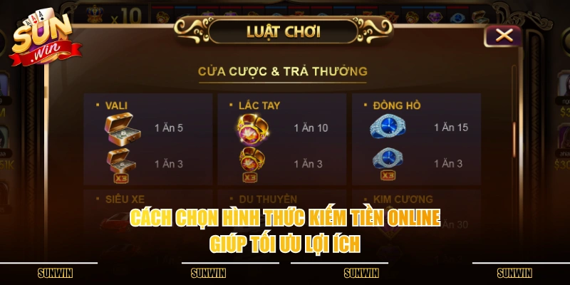 Cách chọn hình thức kiếm tiền online giúp tối ưu lợi ích