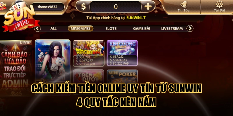 Cách Kiếm Tiền Online Uy Tín Từ SUNWIN - 4 Quy Tắc Nên Nắm