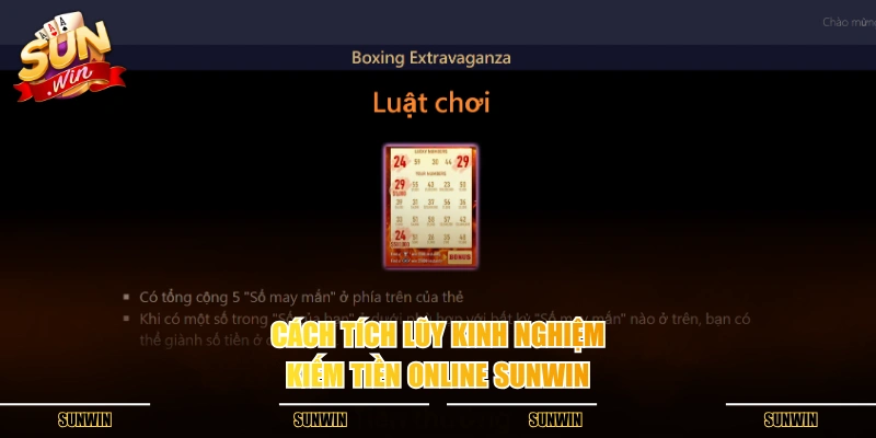 Cách tích lũy kinh nghiệm kiếm tiền online SUNWIN Cách tích lũy kinh nghiệm kiếm tiền online SUNWIN