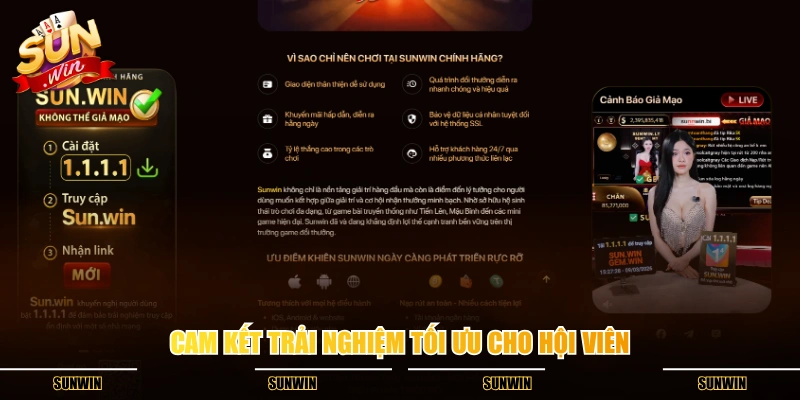 Cam kết trải nghiệm tối ưu cho hội viên