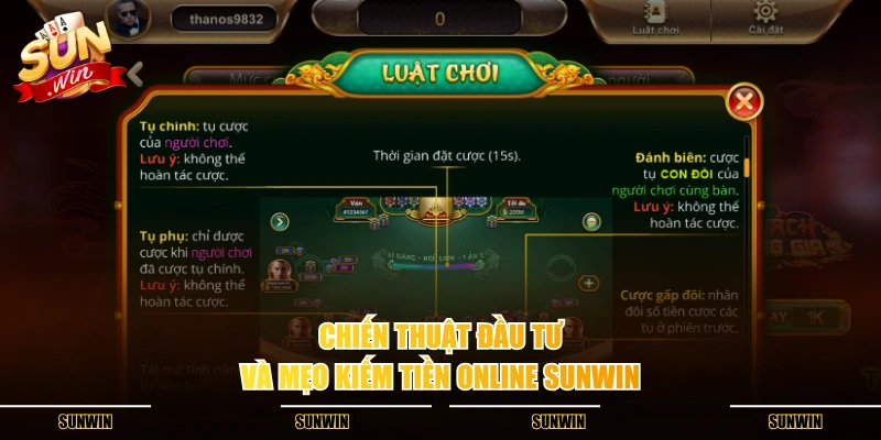 Chiến thuật đầu tư và mẹo kiếm tiền online SUNWIN Chiến thuật đầu tư và mẹo kiếm tiền online SUNWIN