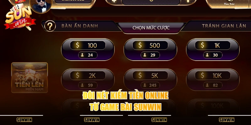 Đôi nét kiếm tiền online từ game bài SUNWIN