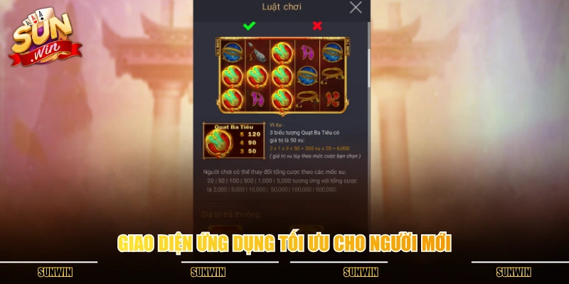 Giao diện ứng dụng tối ưu cho người mới