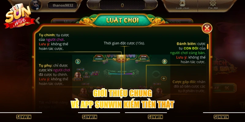 Giới thiệu chung về app SUNWIN kiếm tiền thật