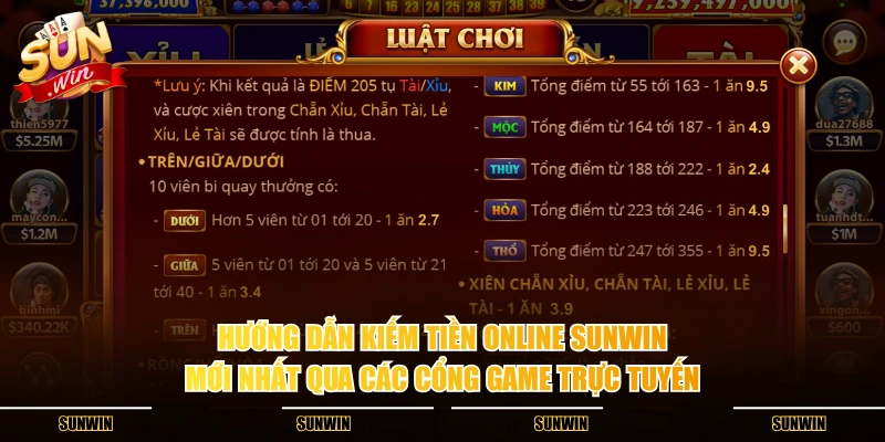 Hướng dẫn kiếm tiền online SUNWIN mới nhất qua các cổng game trực tuyến Hướng dẫn kiếm tiền online SUNWIN mới nhất qua các cổng game trực tuyến