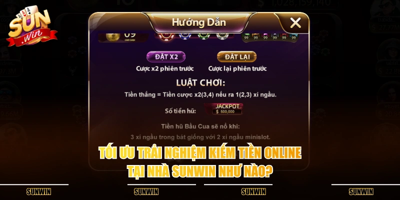 Tối ưu trải nghiệm kiếm tiền online tại nhà SUNWIN như nào? Tối ưu trải nghiệm kiếm tiền online tại nhà SUNWIN như nào?
