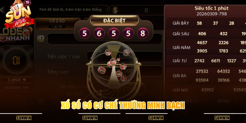 Xổ số có cơ chế thưởng minh bạch